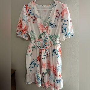 Floral V-Neck Jumpsuit